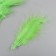 A set of decorative feathers "needlework", 20 pcs (lime color), pen length 13-16 cm
