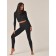 Crype female top with long sleeve Mirey Crop Top Manica Lunga, size 42-44, black color