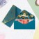The “Leaves” envelope cutting, embossing, software touch, blue background