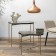 Sigryd coffee table, 540 × 390 × 400 mm, transparent / gold color