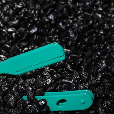 Dangerous razor Shavett (without blades) made of stainless steel, turquoise matte-1