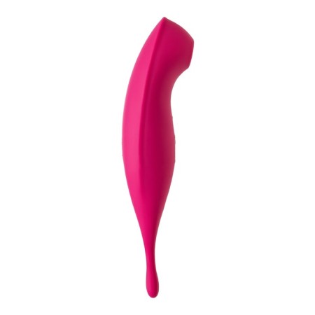 Vacuum-wave contactless stimulator of the Satiffyer Twirling Pro clitoris, silicone, red color-10