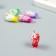 Decor for creativity Plastic "I ice cream in a glass with a loop" mix 1.3x1.3x2.6 cm