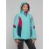 Ski jacket women's winter, size 42, turquoise color