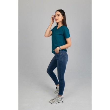 Jumper female ise, size 50 cm, emerald color-7