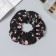 Hair elastic band "Orbit" Flowers, 12 cm, black