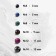 Beads on threads ball No. 4 "Lava", black color (87 beads)