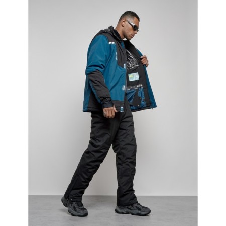 Ski costume men's winter, size 48, blue color-14