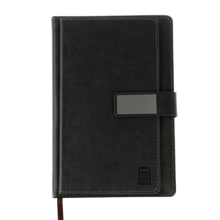 Deliciper of Leduced A5, 140 sheets in a cage, with a calculator, with a scrap, leatherette cover, mix-5