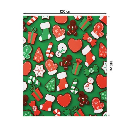 Gingerbread tablecloth “Gingerbread”, rectangular, oxford, size 120x145 cm-1