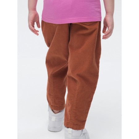 Pants for girls, height 98 cm, brown color-8
