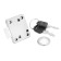 Furniture lock, nickelled ， 2 English keys