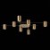 Ceiling lamp ST LUCE. SL1207.402.08. Veroli. 8x7 W, GU10, 85x85x11 cm, black color