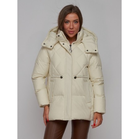 Winter jacket, size 44, beige color-6