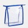 Lightning cosmetic bag, cornflower/transparent color