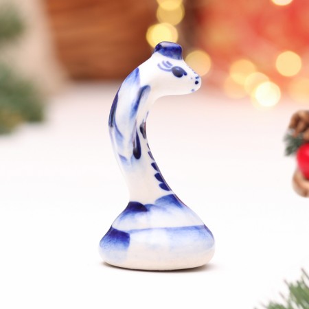 Souvenir "Snake Shai", Gzhel, 6.5 cm-3
