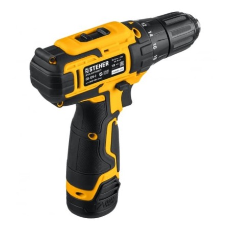 Drill screwdriver brush Steher CD-120-2, 350-1350 rpm, 2 AKBX2 ACh, 2 Skor., 30 Nm-2