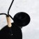 Small candlestick for 3 candles "Shandal", 26.2x20.5 cm, Black Muar