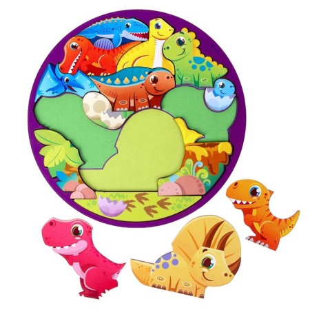 Puzzle "dinosaurs", color hint-2