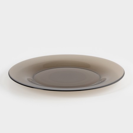 Service of a table glass "Ambier", 19 items, brown color-1
