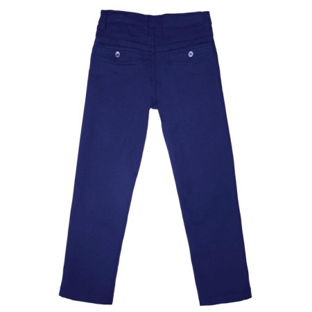 Pants for a boy, height 128 cm, blue color-1