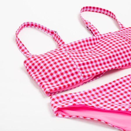 Swimsuit female separate minku pink color, size 48-8