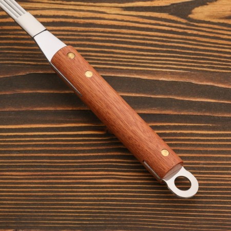 A colander-sytoos with a wooden handle 39cm-2