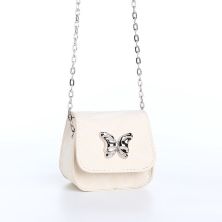 Female bag on a magnet, white color-4