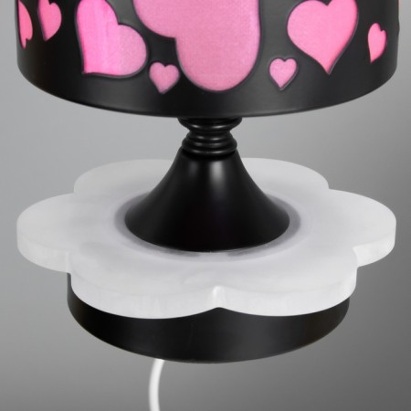 Aroma lace with backlight "Heart" G9 40W +RGB black 12x12x22.5 cm Risalux-6