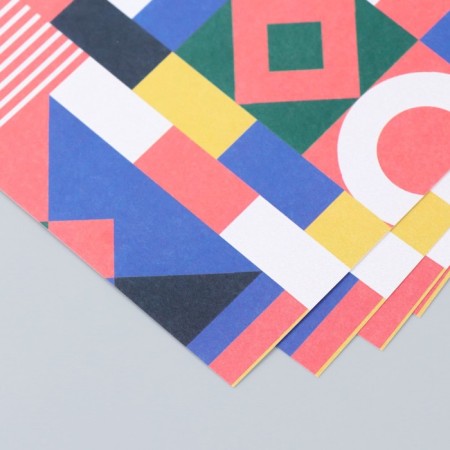 Scrapbooking "Color Geometry" density 180 g 30.5x32 cm-2