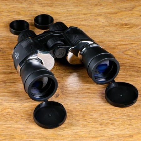 7x50 binoculars, "forest array", black, silver inserts plastic-1