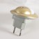 Night -bend "firefly" with a lighting sensor, 3_LED x 1 W, 10 cm (220V) gold. Risalux
