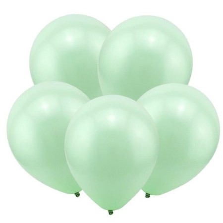 Latex ball 12 ", pastel, set 100 pcs., Mint color
