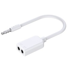 Audio Razeler PERO AD06, Jack 3.5-2 x Jack 3.5, for headphones, 10 cm, white