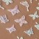Nail stickers "butterflies", voluminous, multi -colored