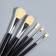 A set of makeup brushes, 5 objects, black color