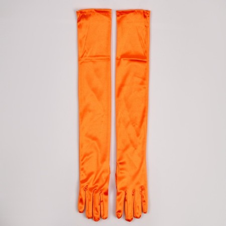 Carnival accessory - 55cm gloves, orange color-3