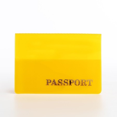 Cover for passport, yellow color-1