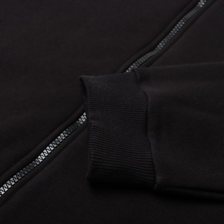 Sweatshirt with the basis, the color is black, size 56-2