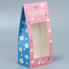 Confectionery box, packaging, “beloved teacher”, 9 x 19 x 6 cm