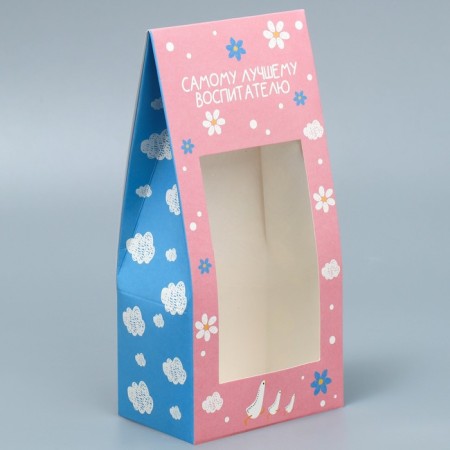 Confectionery box, packaging, “beloved teacher”, 9 x 19 x 6 cm