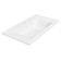 Paola Elegante sink, half -vested, 80 cm, rectangular