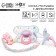 Nipple set - a dummy with a holder, SL, ORTD +12 months, with a cap "Bunny", pink