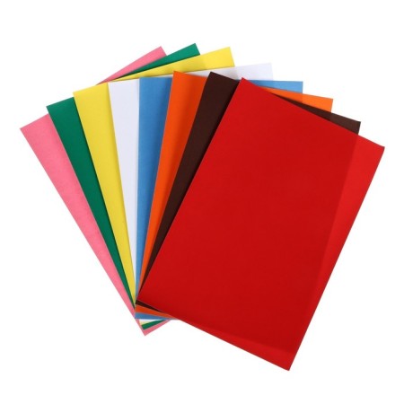 A set of velvet paper A4, 8 sheets, 8 colors, density 110g/m2-2