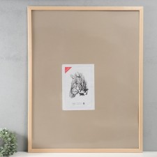Photo frame wood 70x90 cm, natural (2500) (plastic screen)