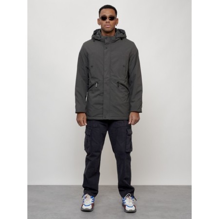 Male park, size 50, dark gray color-6