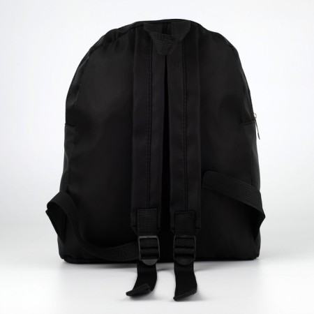 School backpack textile with lacing, black color-6