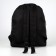School backpack textile with lacing, black color