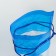 Cosmetic bag on the cord, the color is transparent/blue