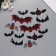 Stick Plastic "pumpkin and bats" set 12 pcs
